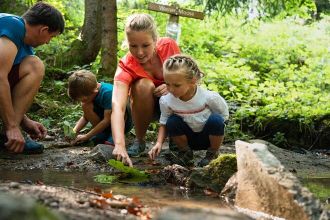 Wasserstation des Erlebniswanderwegs am Hündle