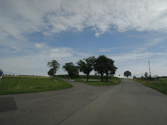 Die linke Teerstraße führt uns zur Alexandrinenhütte.