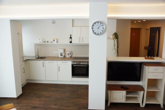 Küche in der Ferienwohnung Steiner