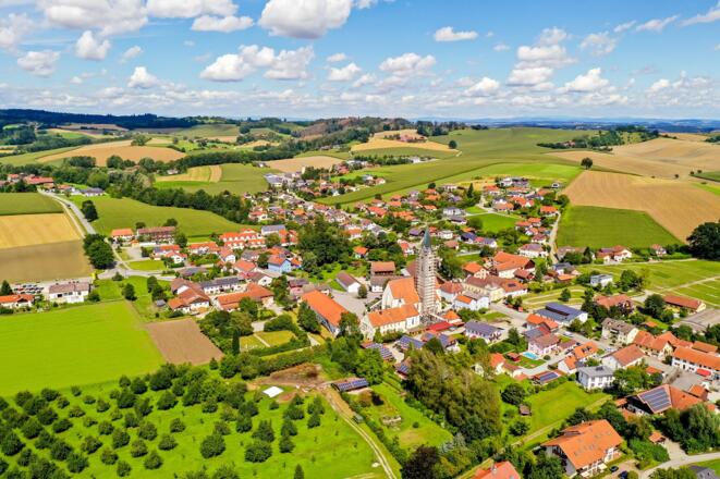 Ausblick auf Karpfham