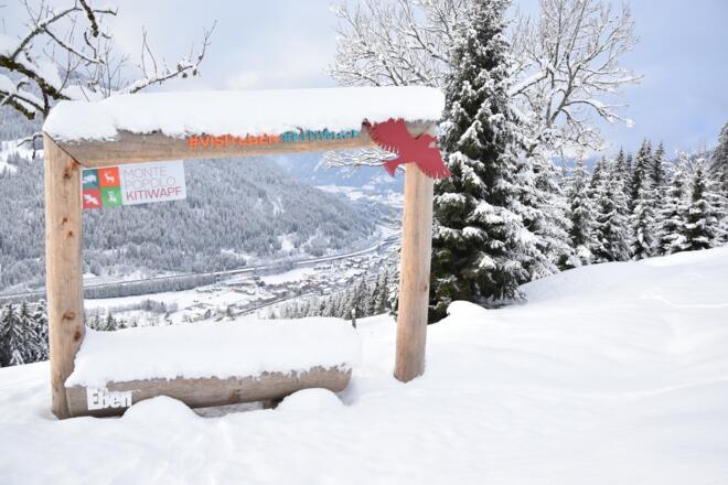 Fotopoint auf dem Weg zur Moosalm
