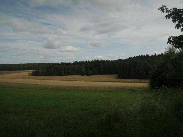 Blick auf die Landschaft des Coburger Landes