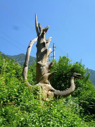 Kunstwerk vom Goiserer Lindwurm. Z11