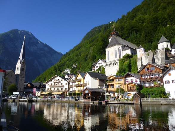 Evang. und kath. Kirche von Hallstatt. Z11