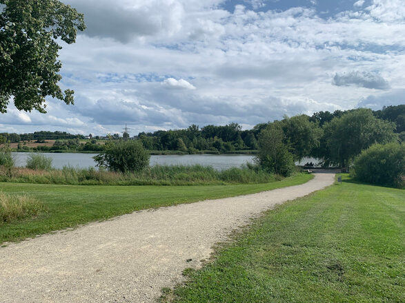 Am Ufer des Goldbergsees