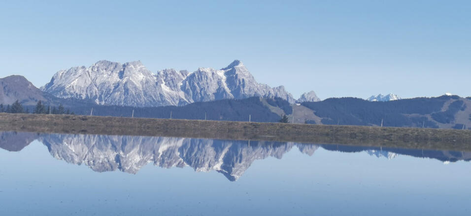 Spiegelung im Speicherteich 12erKogel