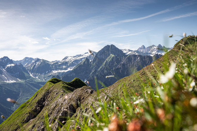 Gipfelblick vom Seeköpfle aus.