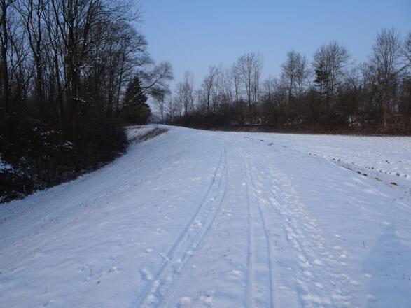 Umkehrpunkt bei der Autobahn.