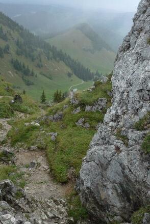Tiefblick von der Bodenschneid