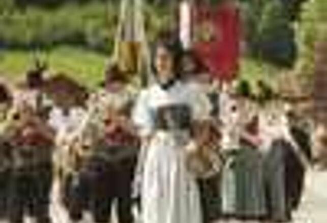 Musikkapelle Jungholz während der Fronleichnamsprozession