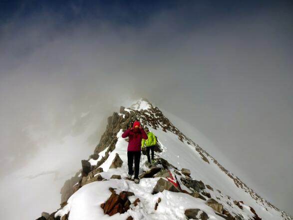 Die letzten Meter zum Gipfel