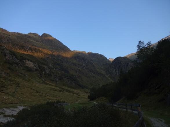 Früher Start Richtung Aglsboden