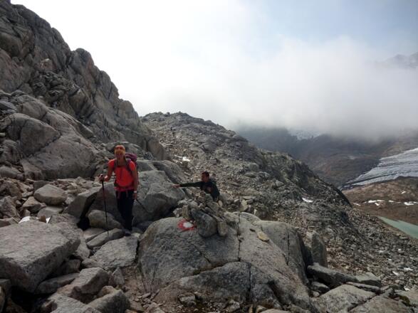 Unterwegs zum Becherhaus