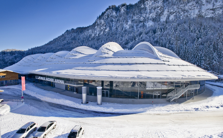 Die Max Aicher Arena in Inzell