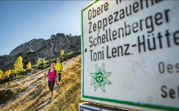 Unterwegs zur Toni Lenz Hütte