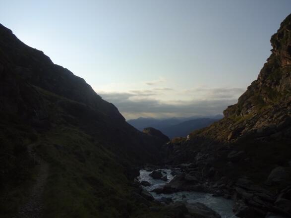 Schöner Aufstieg - Block Richtung Ridnaun