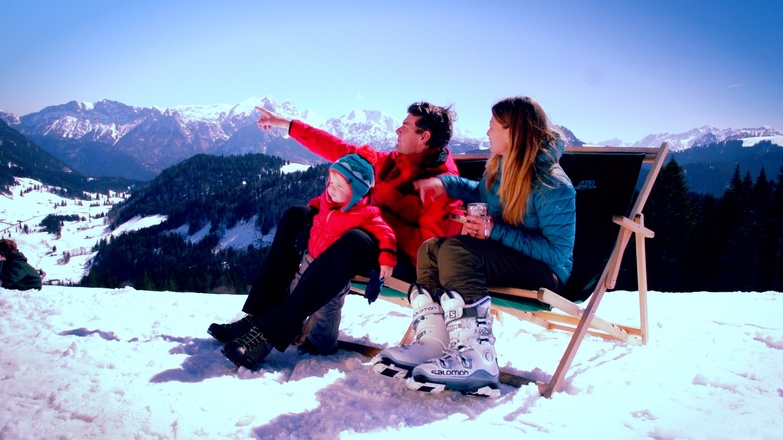 Die Sonne genießen auf der Jausenstation Wildalm