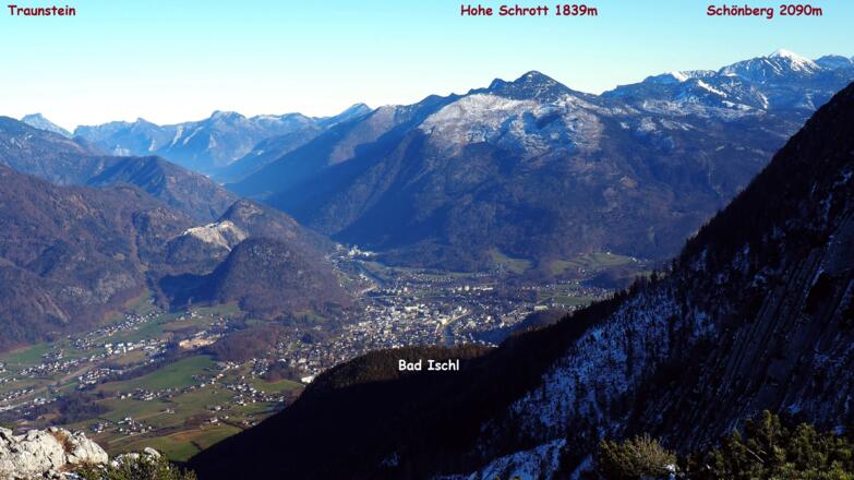 Loskogel 1568m mit Blick nach Bad Ischl