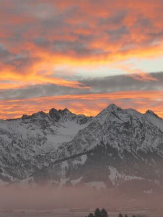 Morgenrot, Blick vom Balkon