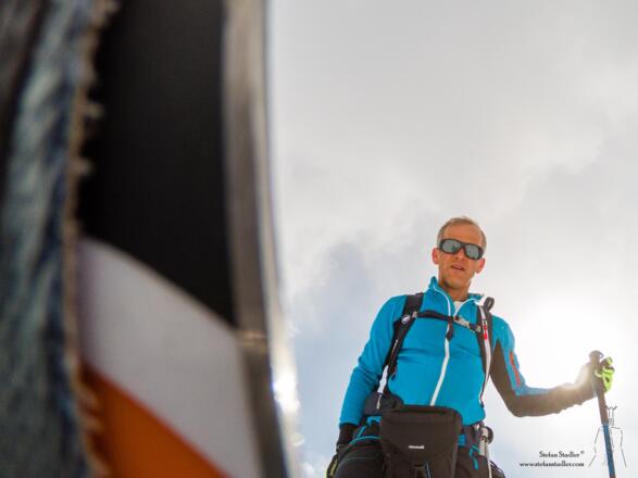 Selfie Stefan Stadler auf dem Weg zum Toten Mann.