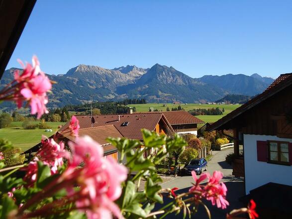 Blick vom Südbalkon unserer Ferienwohnung