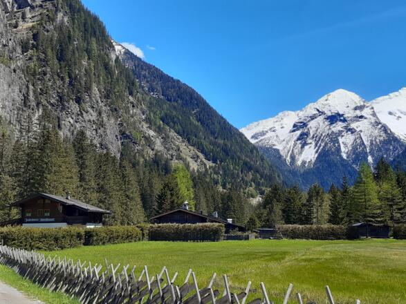 Zicht op Himmelwandhütte