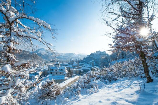 Winter in der Stadt Salzburg