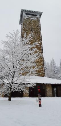 Der Gipfelturm des Fichtelgebirgsvereins am Großen Kornberg