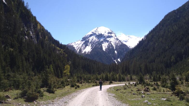 Pad naar Prossau, met op achtergrond de Böcksteinkogel