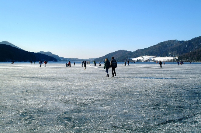 Eislaufen am Fuschlsee