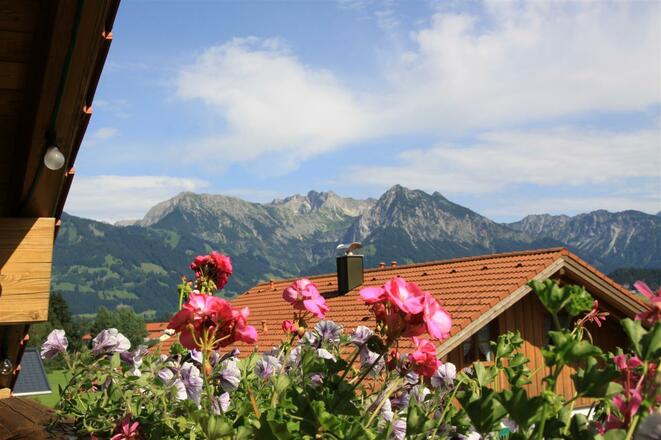 Aussicht Fewo Trettach