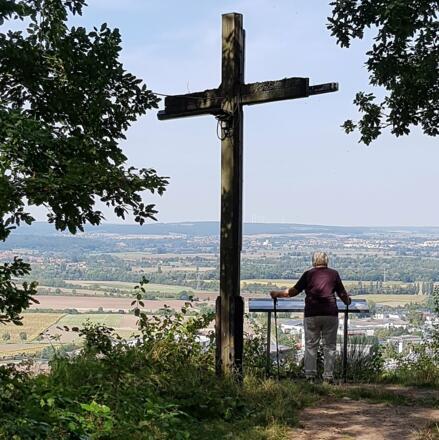Blick nach Sand vom Hermannskreuz
