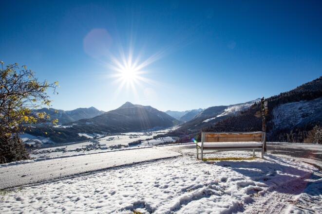 Aigenberg traumhafter Ausblick ins Flachautal