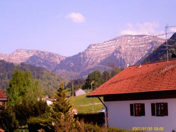 Blick zum Hochgrat von Zimmer 1
