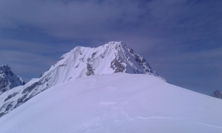 Blick vom Gipfel des Karkopf zur Hochwand