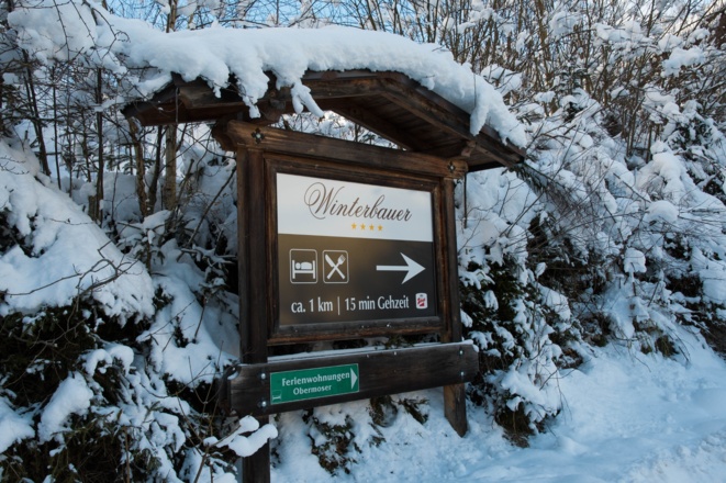 Wegweiser zum Winterbauer
