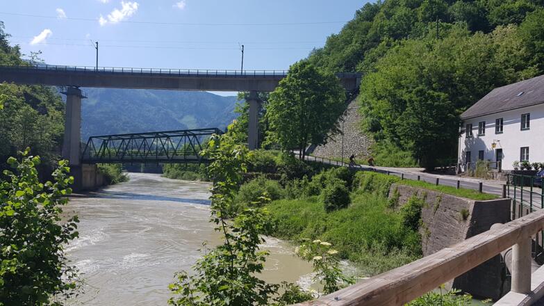 Zusammenfluss von Enns und Gaflenzbach