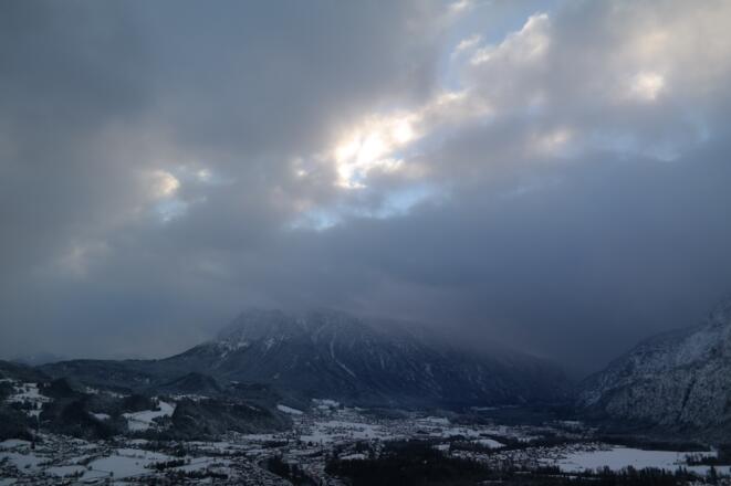 Die Aussicht von der Aussichtswarte auf der Jochwand.