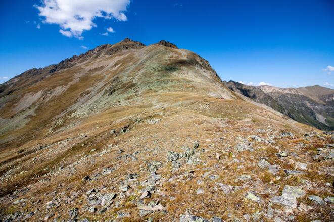 Am Lehnerjoch Blick zum Schafhimmel