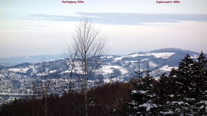 Blick zum Koglerauspitz, Pöstlingberg verdeckt