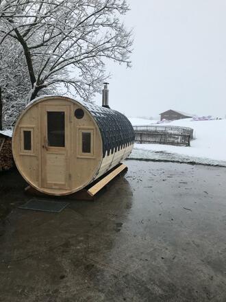 Unsere Faßsauna