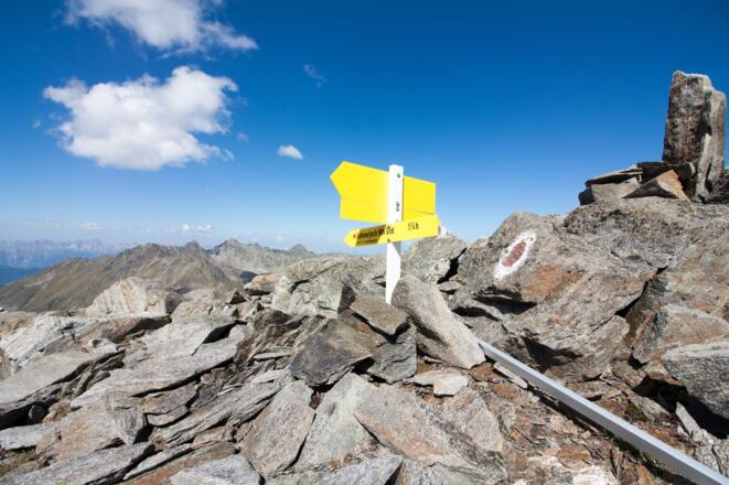 Wegetafel zum Nordwestgrat