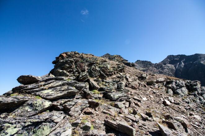 Der Grat wird zunehmend schmaler