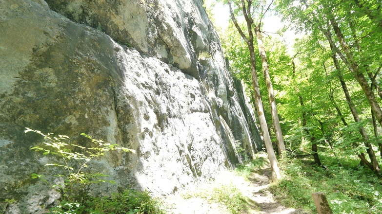 Die Kletterwand aus Kalk