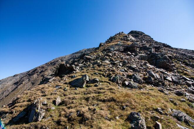Dann erreicht man leichteres Gehgelände