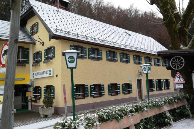 Das Gasthaus Weißenbachwirt, Ausgangs- und Endpunkt der Wanderung.