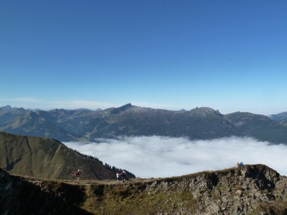 Blick auf den Hohen Ifen vom Fellhorn Gipfel