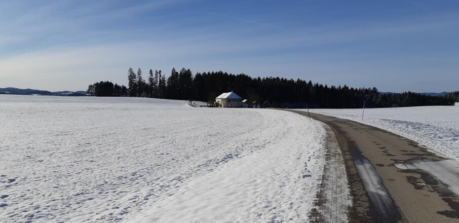 Straße von Apfoltern nach Labach