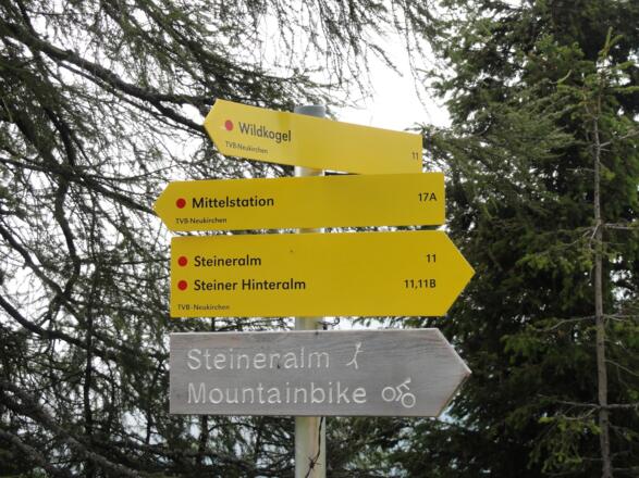 Wegweiser zur Steineralm