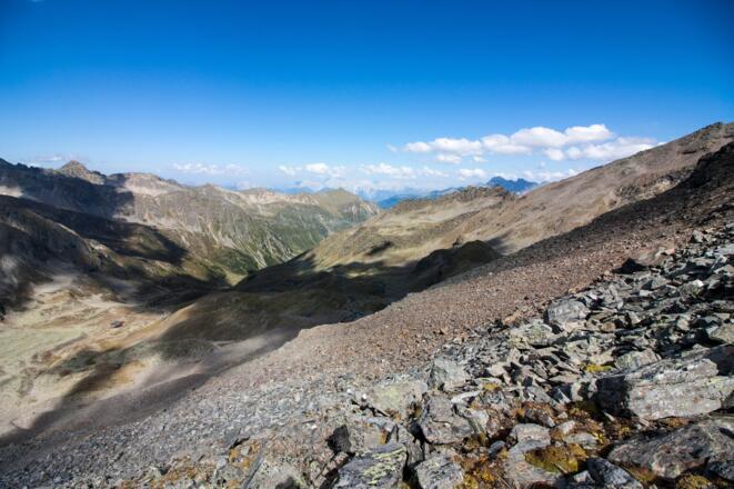 Blick nach Norden bis ins Inntal und Karwendel